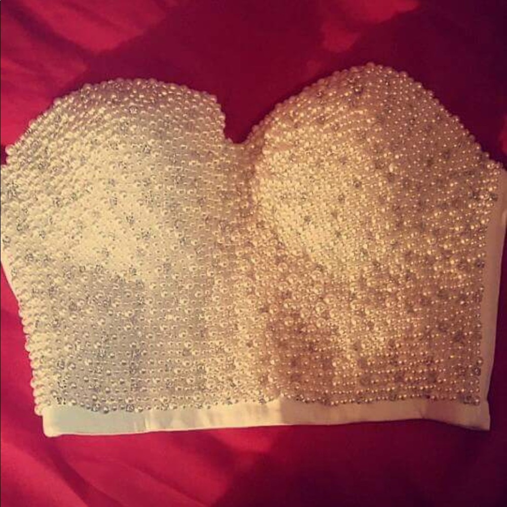 Beaded Crop Top